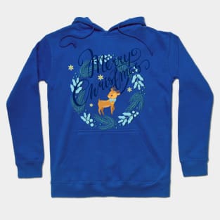 Merry Christmas W Fawn Hoodie